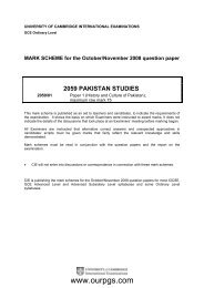 Pakistan Studies-Marking Scheme/Pak.Std-MS-P1 ... - Ourpgs.com