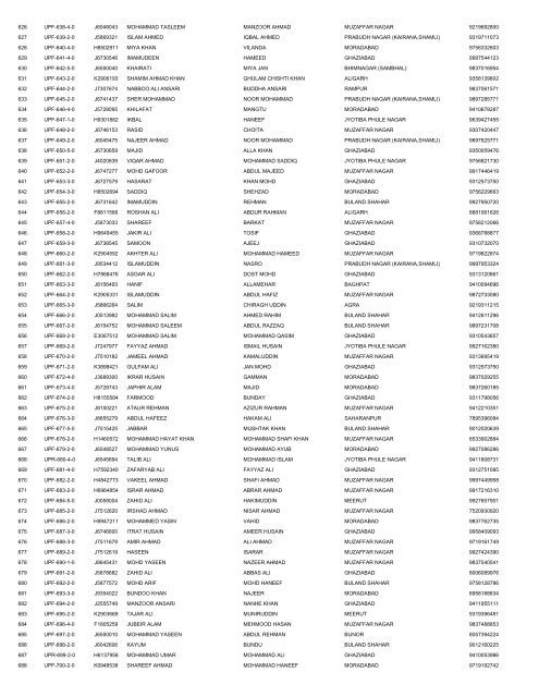 UTTAR PRADESH DELHI EMBARKATION 14-4 ... - Haj Committee