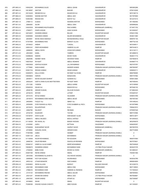 UTTAR PRADESH DELHI EMBARKATION 14-4 ... - Haj Committee