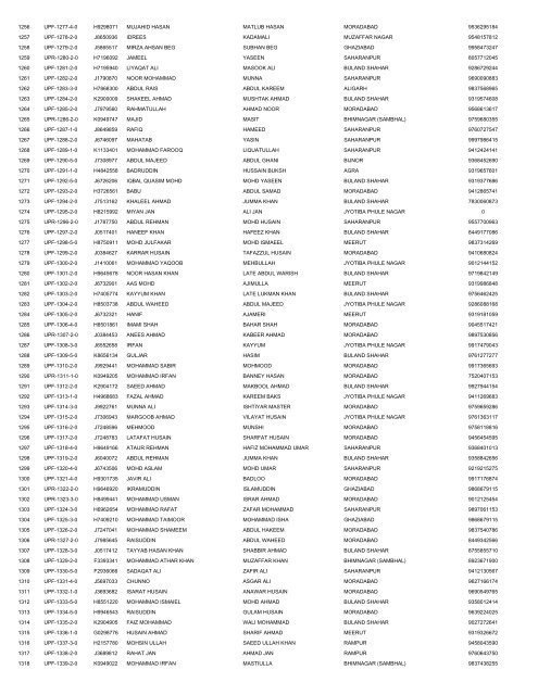 UTTAR PRADESH DELHI EMBARKATION 14-4 ... - Haj Committee