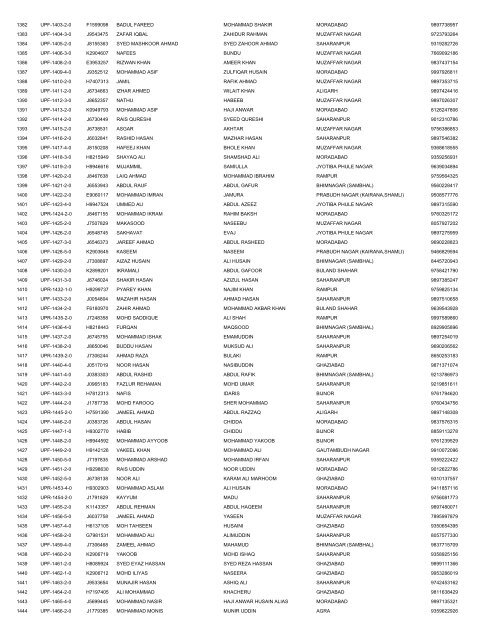 UTTAR PRADESH DELHI EMBARKATION 14-4 ... - Haj Committee