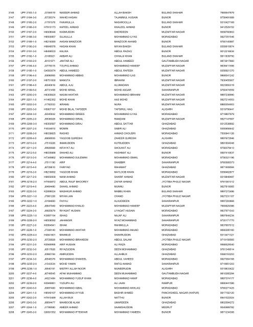 UTTAR PRADESH DELHI EMBARKATION 14-4 ... - Haj Committee