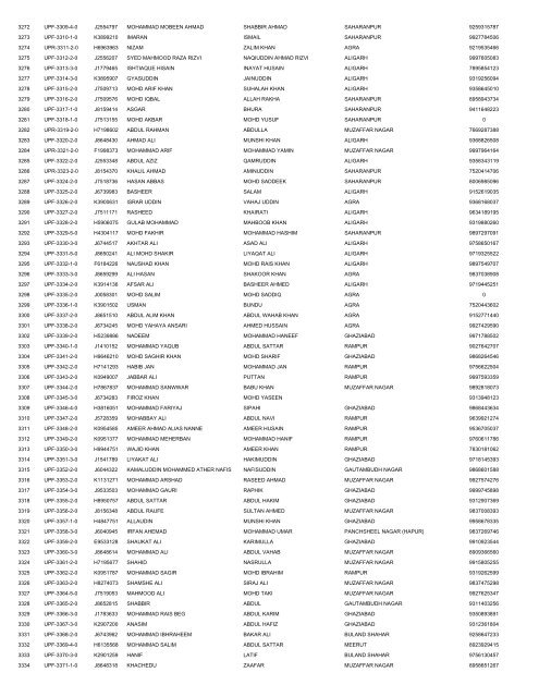 UTTAR PRADESH DELHI EMBARKATION 14-4 ... - Haj Committee