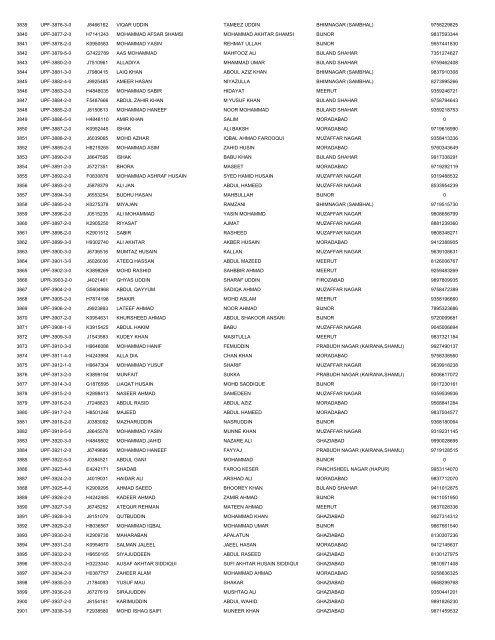 UTTAR PRADESH DELHI EMBARKATION 14-4 ... - Haj Committee