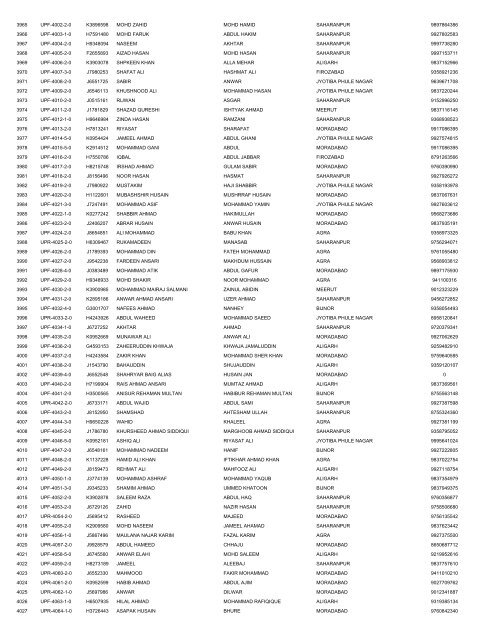 UTTAR PRADESH DELHI EMBARKATION 14-4 ... - Haj Committee