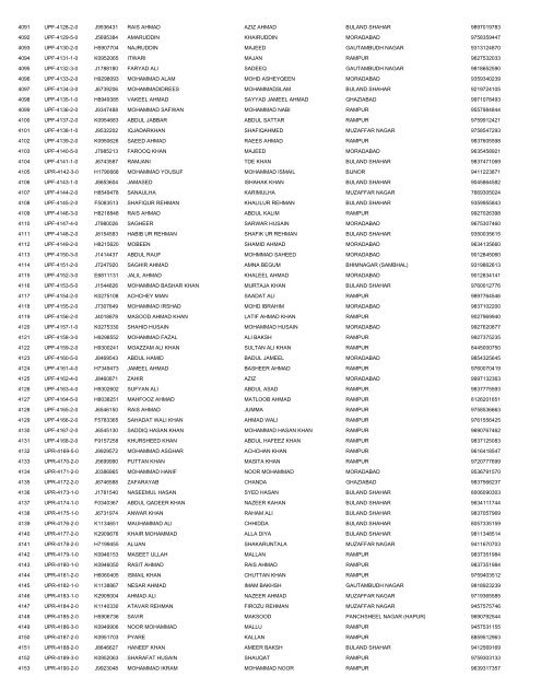 UTTAR PRADESH DELHI EMBARKATION 14-4 ... - Haj Committee