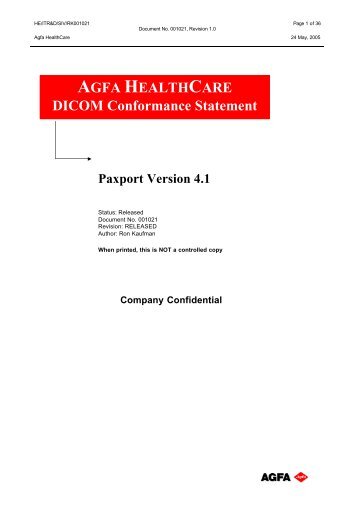 001021 - Agfa HealthCare