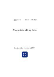 Magnetisk felt og fluks - NTNU