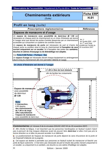 Fiche ERP - PrÃ©fecture du Puy-de-DÃ´me