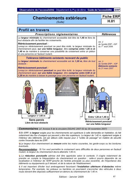 Fiche ERP - PrÃ©fecture du Puy-de-DÃ´me