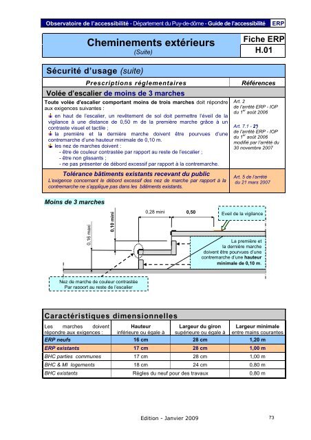 Fiche ERP - PrÃ©fecture du Puy-de-DÃ´me