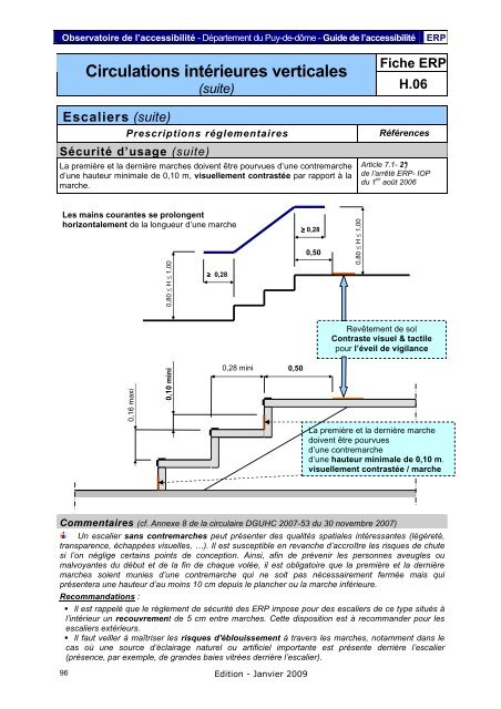 Fiche ERP - PrÃ©fecture du Puy-de-DÃ´me