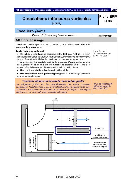 Fiche ERP - PrÃ©fecture du Puy-de-DÃ´me