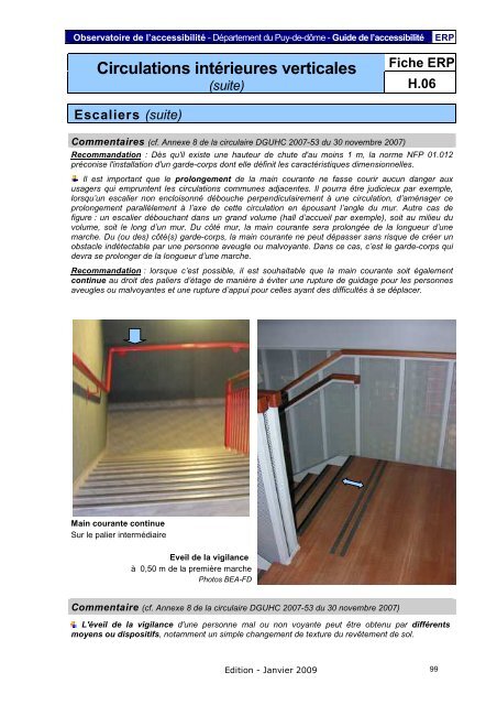 Fiche ERP - PrÃ©fecture du Puy-de-DÃ´me