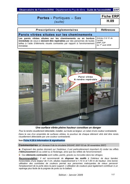 Fiche ERP - PrÃ©fecture du Puy-de-DÃ´me