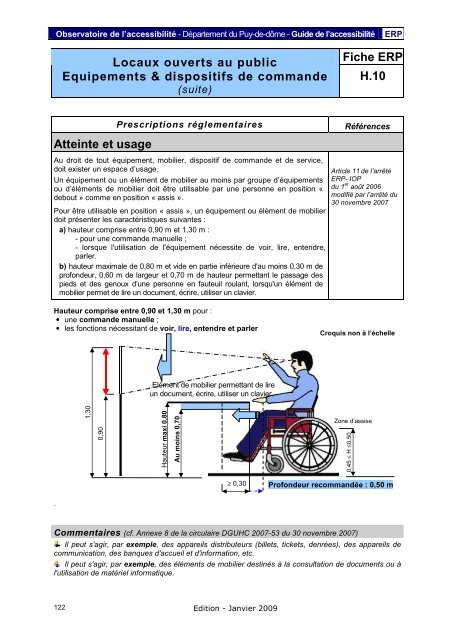 Fiche ERP - PrÃ©fecture du Puy-de-DÃ´me