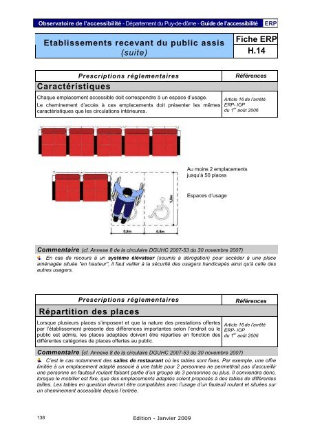 Fiche ERP - PrÃ©fecture du Puy-de-DÃ´me