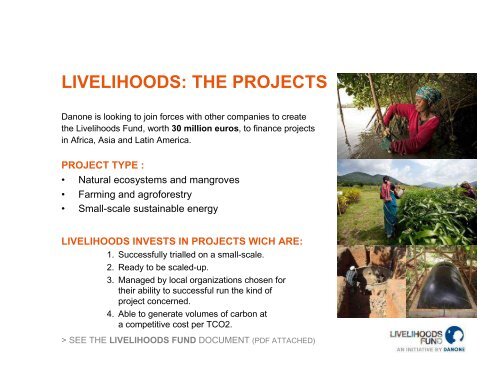 Livelihoods Fund - PROFOR