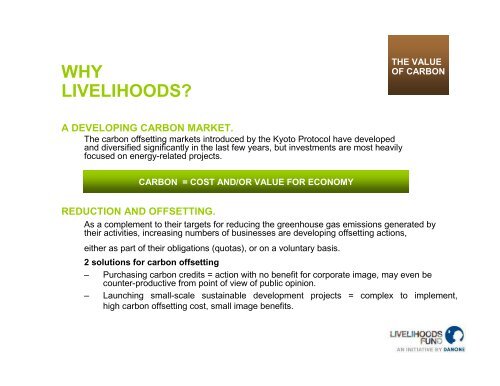 Livelihoods Fund - PROFOR