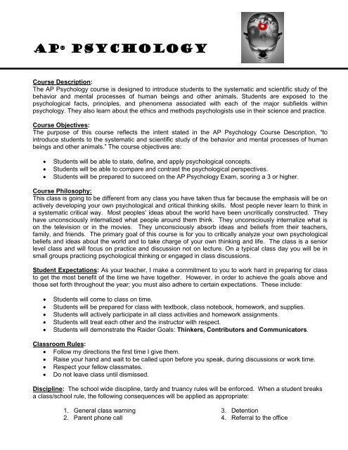 AP Psychology Syl...pdf - Rowland High School