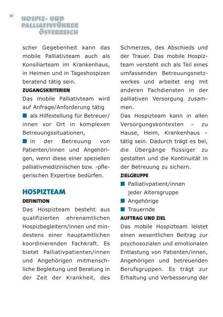 hospiz - Koordination Palliativbetreuung Steiermark
