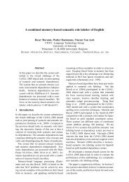 A combined memory-based semantic role labeler ... - PASCAL EPrints