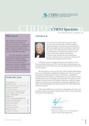 CTBTO Spectrum - December 2002 Issue 1 - Comprehensive ...