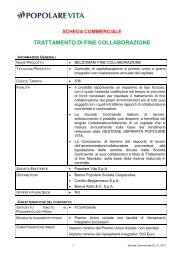 Scheda Commerciale - Popolare vita