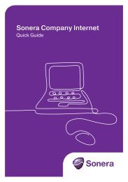 Sonera Company Internet