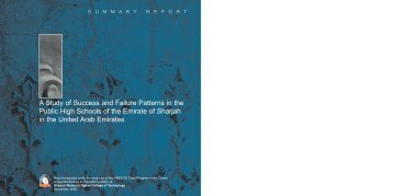 A Study of Success and Failure Patterns in - Sharjah Women's ...