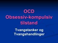 OCD Obsessiv-kompulsiv tilstand - Region Hovedstadens Psykiatri