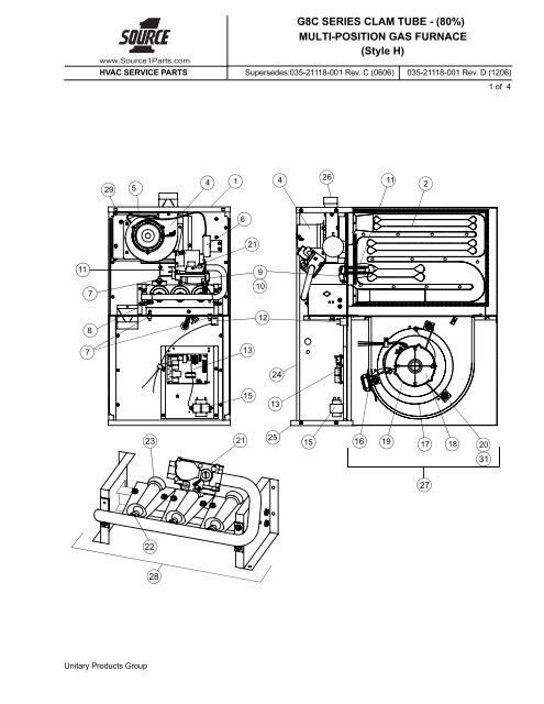 MULTI-POSITION GAS FURNACE (Style H) - UPGNet