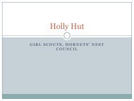 Holly Hut - the Girl Scouts, Hornets' Nest Council.