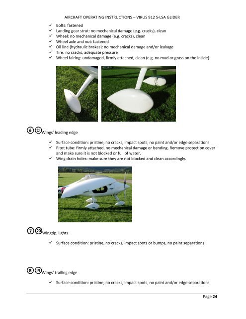 Pipistrel Virus Aircraft Operating Instruction - Salsa Aviation