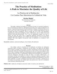 The Practice of Meditation: A Path to Maximize the Quality of Life