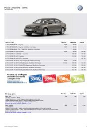 Passat Limousine - cennik - VW Passat