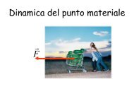 Dinamica del punto materiale - Infn