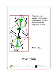 High dynamics parallel mechanisms: contributions to force ...