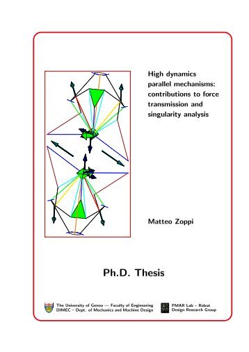 High dynamics parallel mechanisms: contributions to force ...