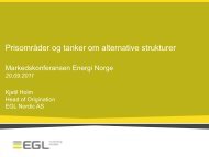 Kjetil Holm, EGL Nordic AS - Energi Norge