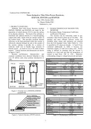 None-Inductive Thin Film Power Resistors, RNP10S ... - Nikkohm