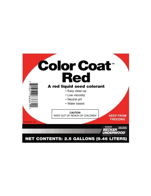 Red label shop coat