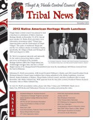 December 2012 - Central Council Tlingit Haida Indian Tribes of Alaska