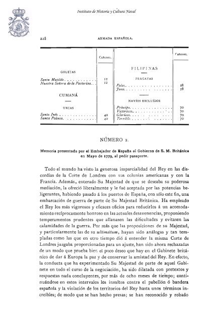 preliminares de segunda guerra con la gran ... - Armada EspaÃƒÂ±ola