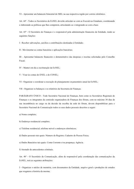 XXXI Encontro Nacional dos Estudantes de Letras - ENEL ... - ExNEL
