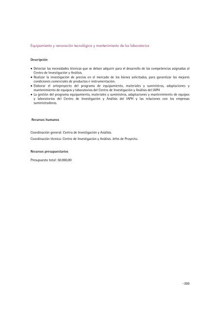 plan_anual_2010 - IAPH. Instituto Andaluz del Patrimonio Historico