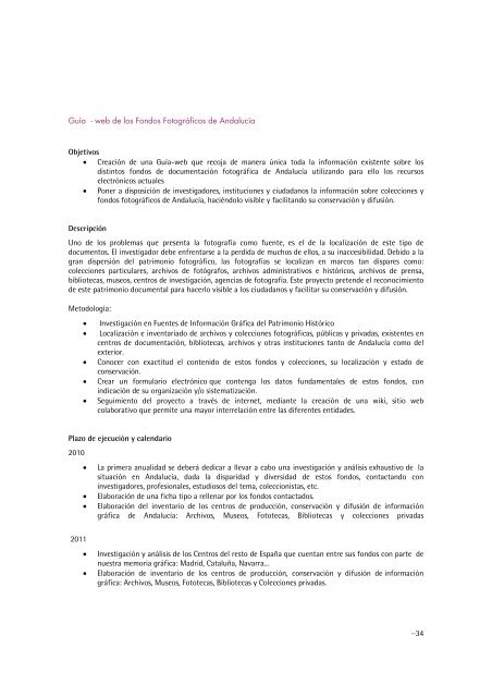 plan_anual_2010 - IAPH. Instituto Andaluz del Patrimonio Historico