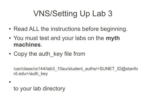 Week 3 Section Notes: ARP and Lab 3