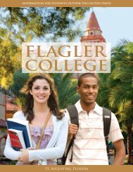 Downloadable International Student Viewbook (PDF) - Flagler College