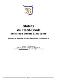 Statuts du Herd-Book Limousin - Limousine.org